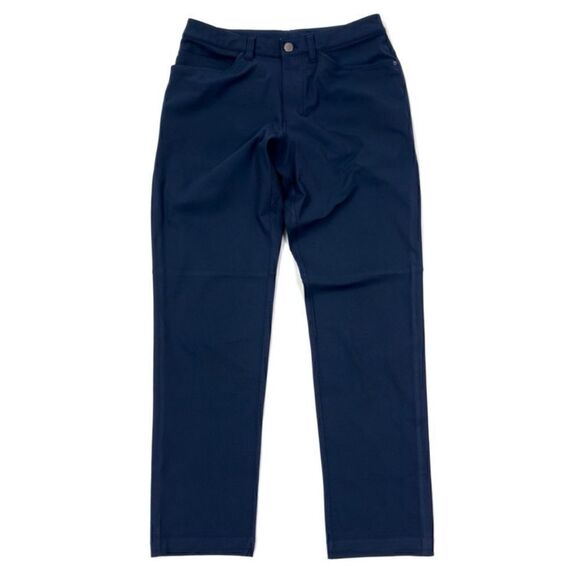 Lululemon ABC Slim Fit 5 Pocket Pant Warpstreme True Navy Size 34 - Picture 5 of 10